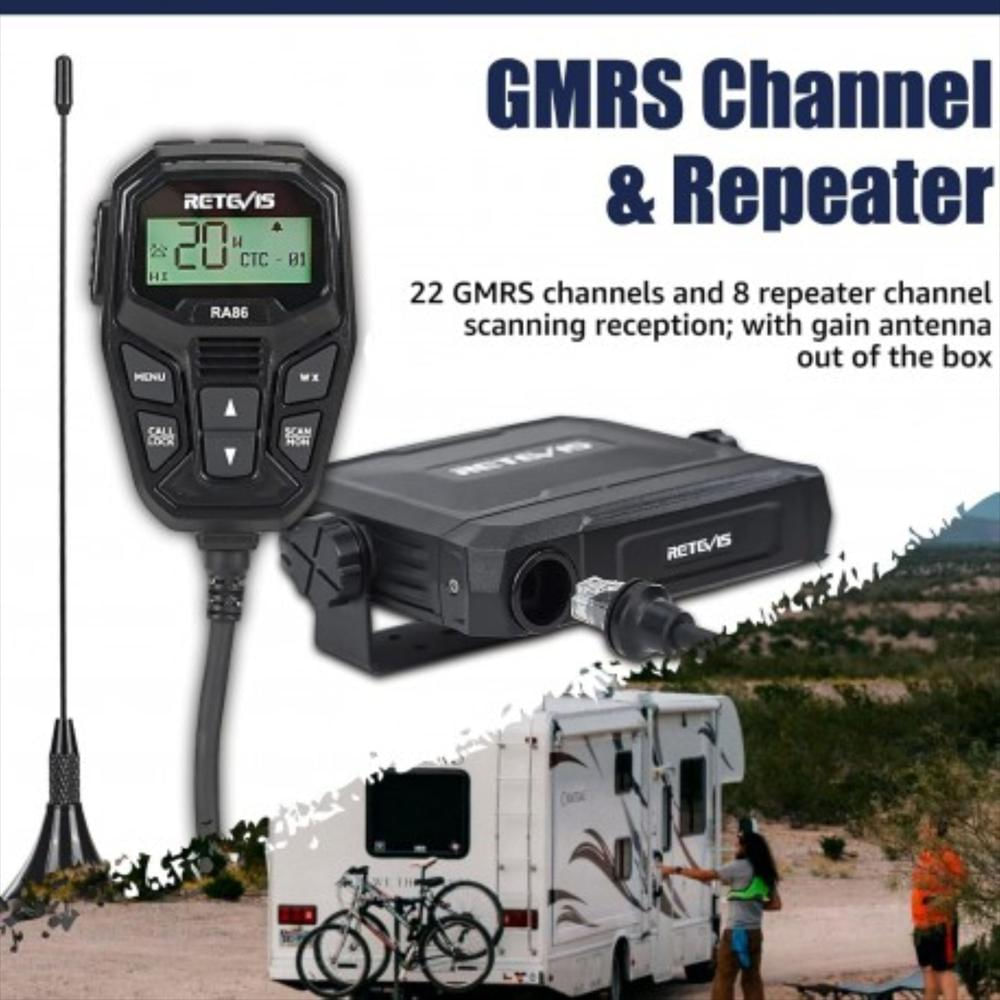 Radio Movil Gmrs Retevis Ra86 20W 30 Canales img #4