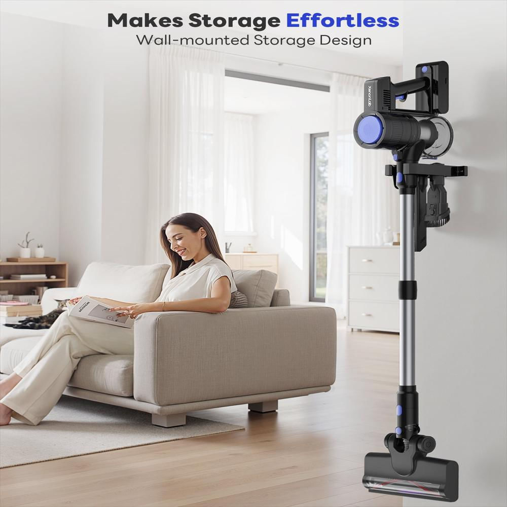 Aspiradora Vertical Inalámbrica Aeitto Con Pantalla Led Para Piso Duro img #3