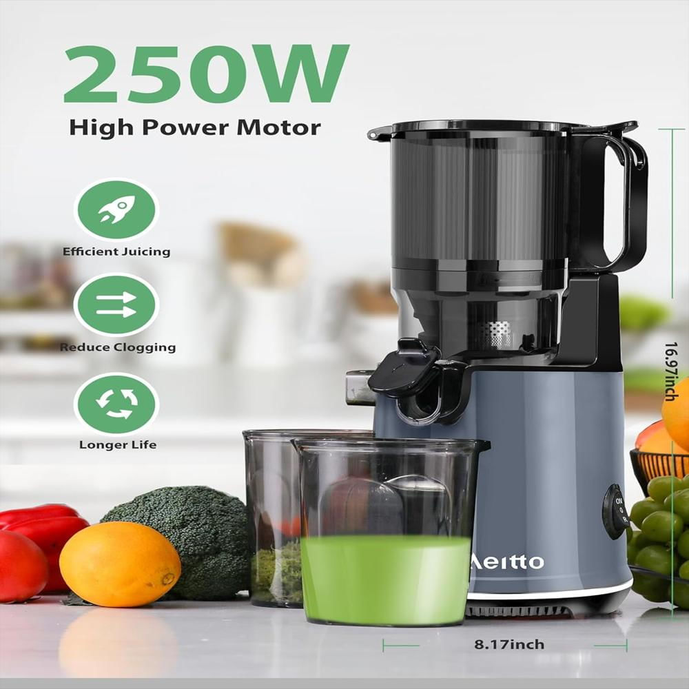 Extractor De Jugos Aeitto Max5 250W De 1.7 L Con Boca Ancha De 5.3 Pulgadas img #4