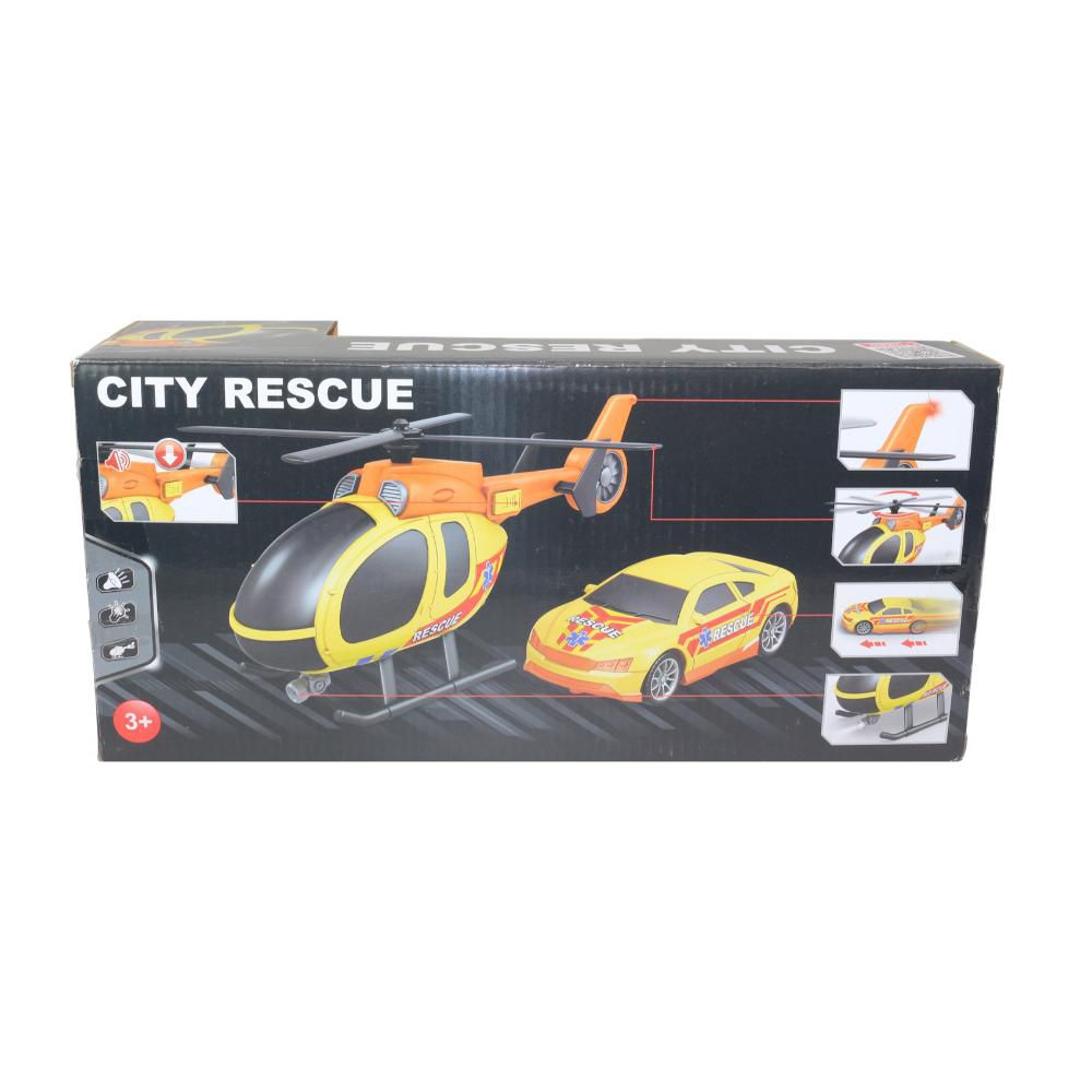 Helicoptero Y Carro PLASTICOS ASOCIADOS Rescue Pilas Luz Y Sonidos img #3