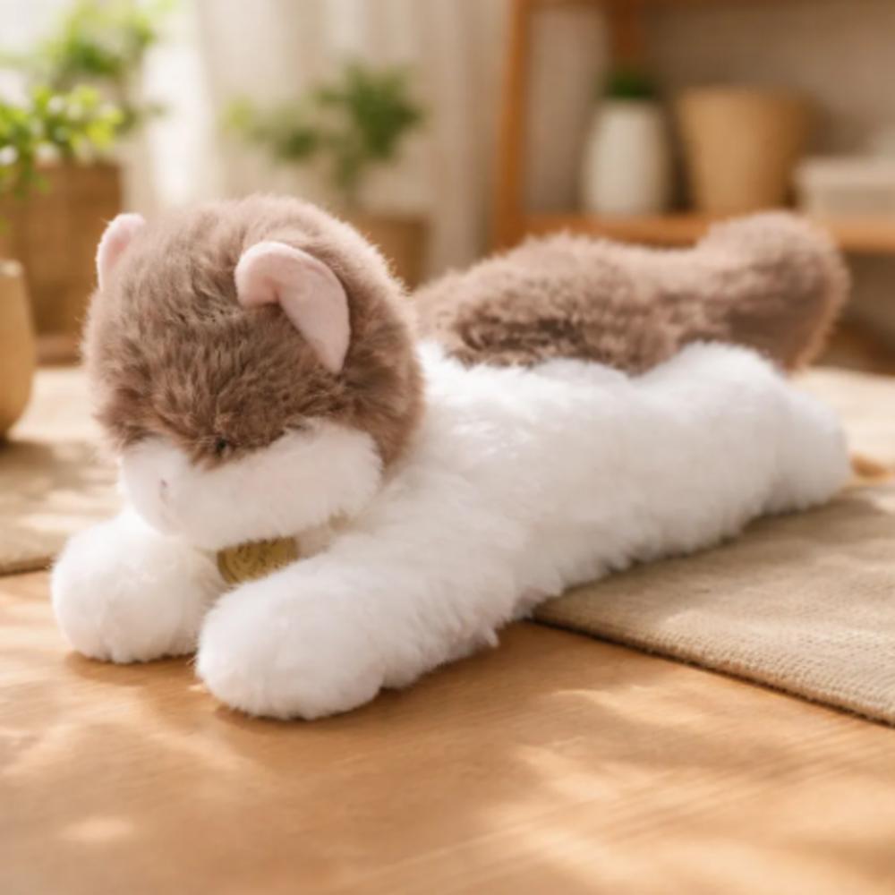 Peluche De Gato Adorable Blanco/Cafe img #5