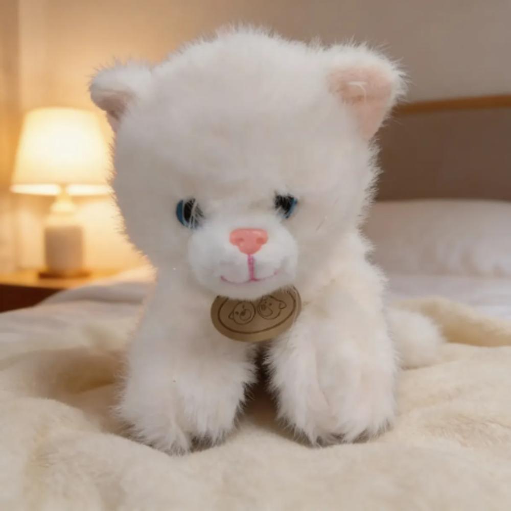 Peluche De Gato Adorable Blanco img #4