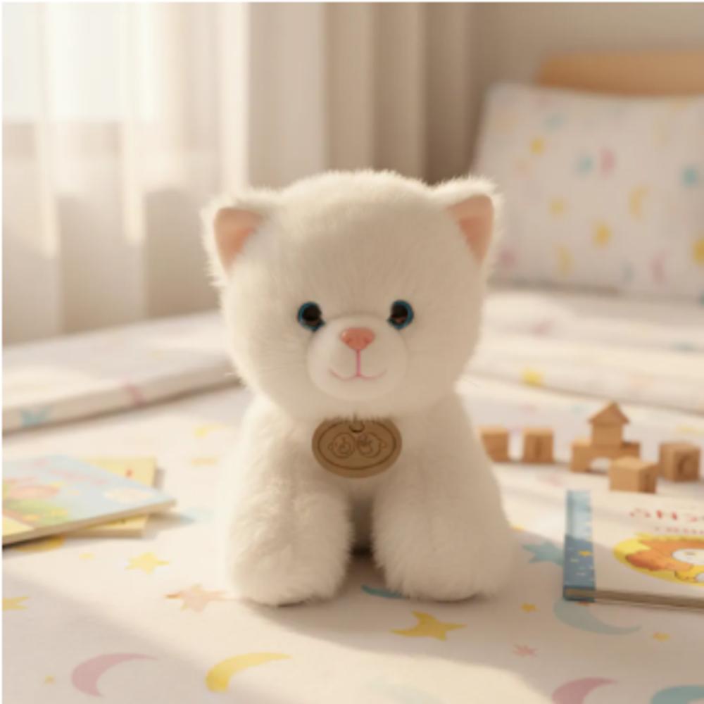 Peluche De Gato Adorable Blanco img #5