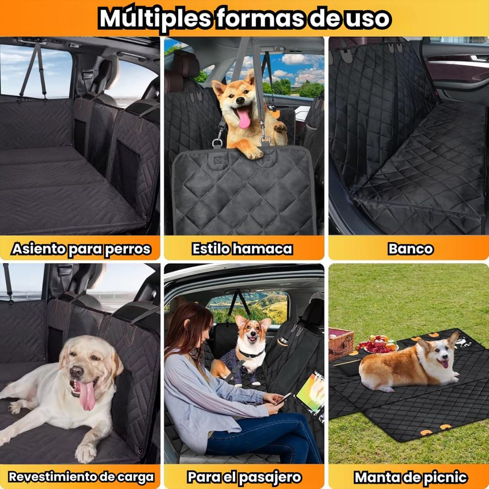 Forro Protector Para Asiento Funda Silla Auto Para Mascotas img #3