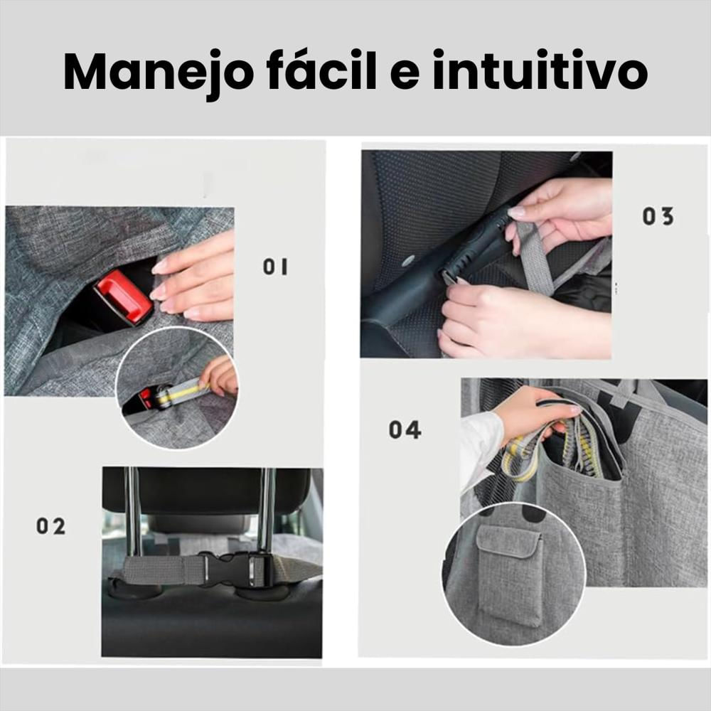 Forro Protector Para Asiento Funda Silla Auto Para Mascotas img #4