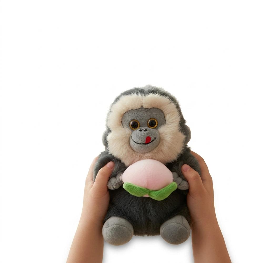 Peluche Mico Abrazable De Alta Calidad img #1