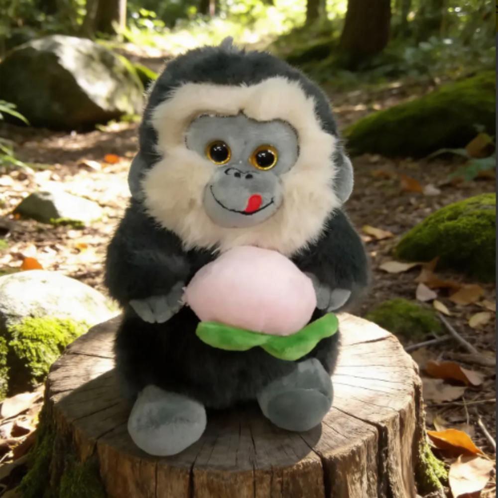Peluche Mico Abrazable De Alta Calidad img #2