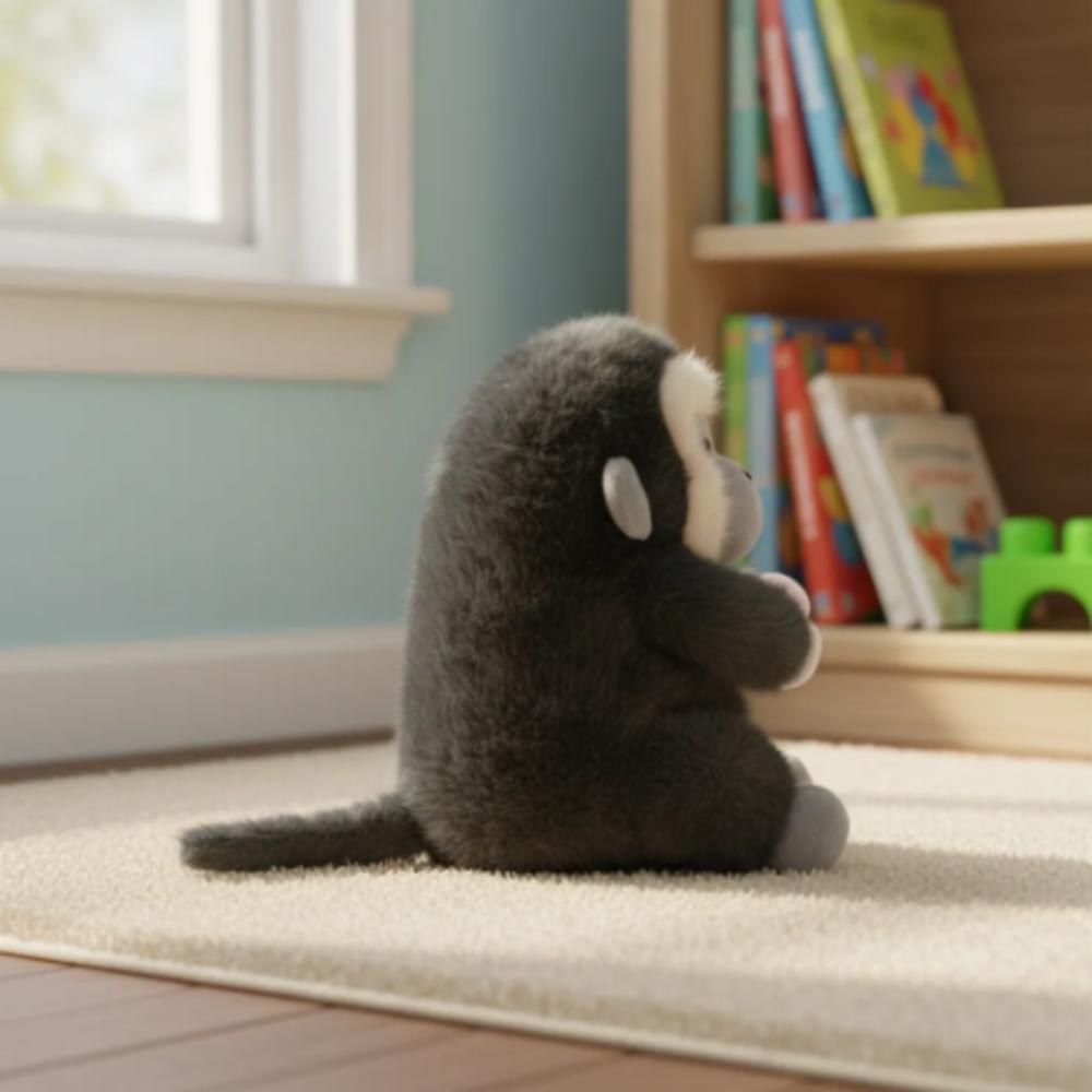 Peluche Mico Abrazable De Alta Calidad img #5