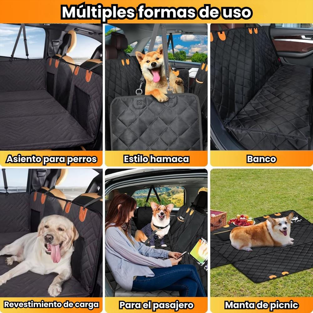 Forro Protector Para Asiento Funda Silla Auto Para Mascotas img #5