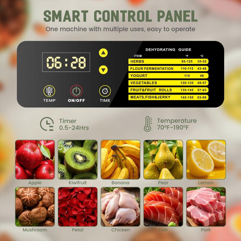 Deshidratador Comercial Cercker 1500W De 16 Bandejas Para Alimentos img #5