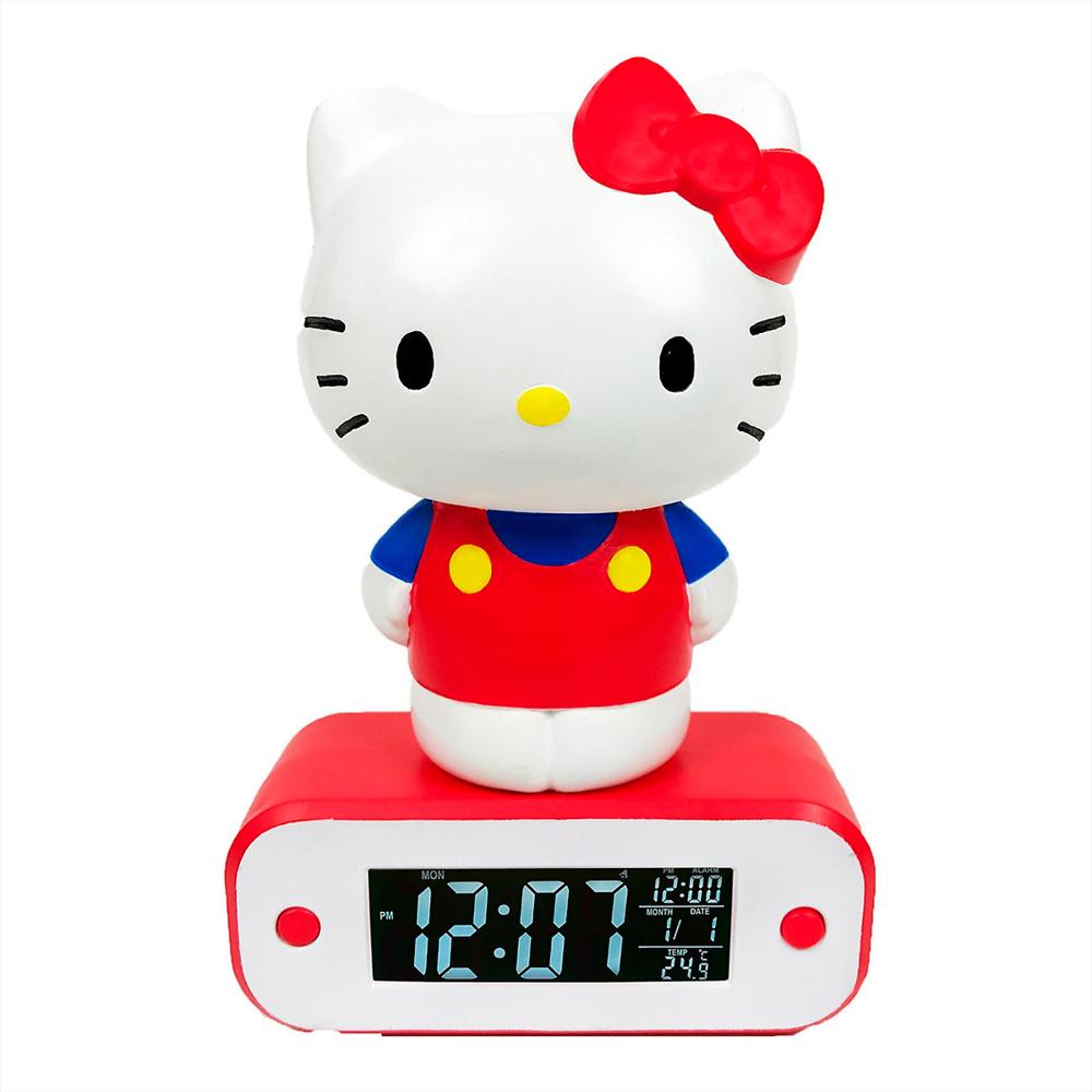 Luz Portatil Con Reloj Despertador De Hello Kitty img #1