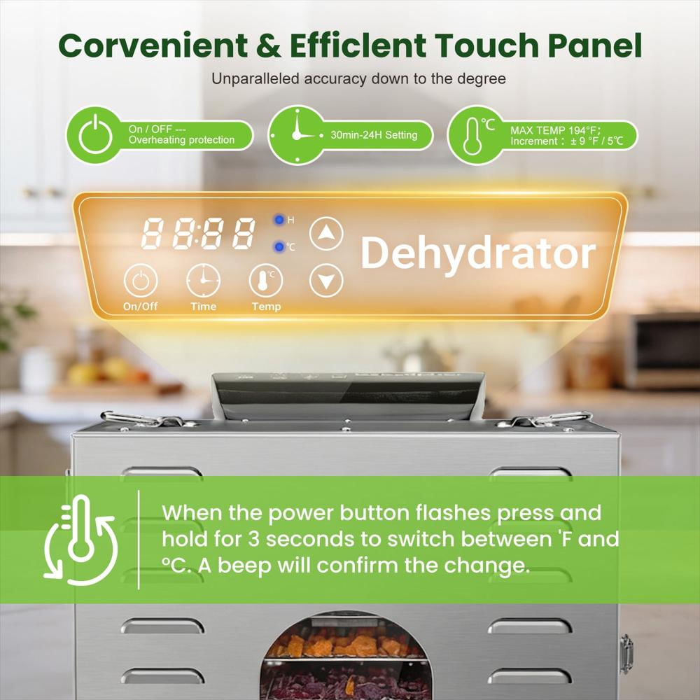 Deshidratador Comercial De Alimentos 1500W De 20 Bandejas img #4