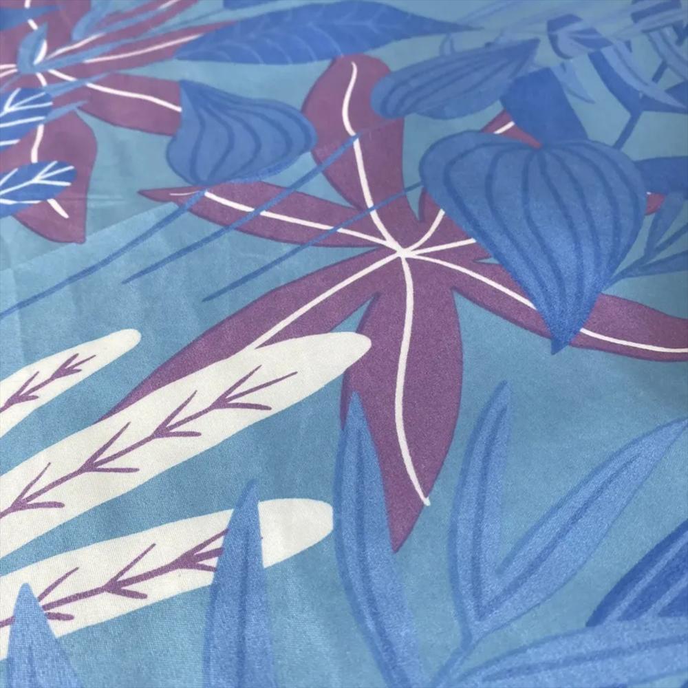 Juego De Sábanas 300 Hilos 100% Algodón Riviera Azul Cama Sencilla Mindy img #3