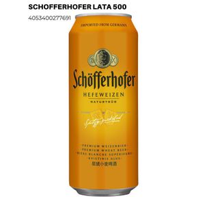 Cerveza SCHOFFERHOFER weizen (500 ml)
