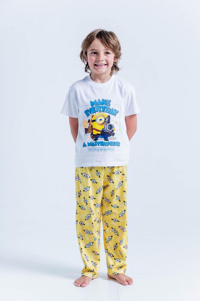 Pijama Corta Larga Lic Bronzini Minions img #1