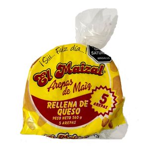 Arepa EL MAIZAL Rellena de queso (560 gr)