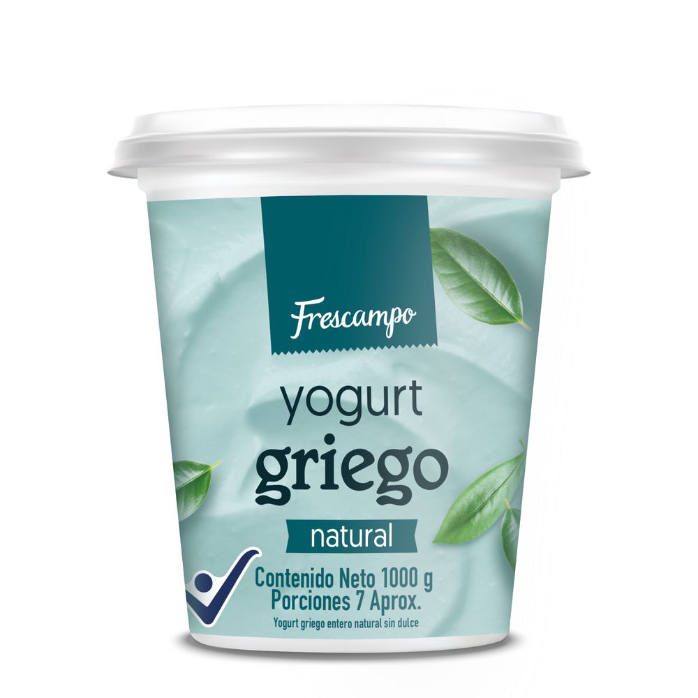 Yogurt griego FRESCAMPO natural (1000  gr) img #1