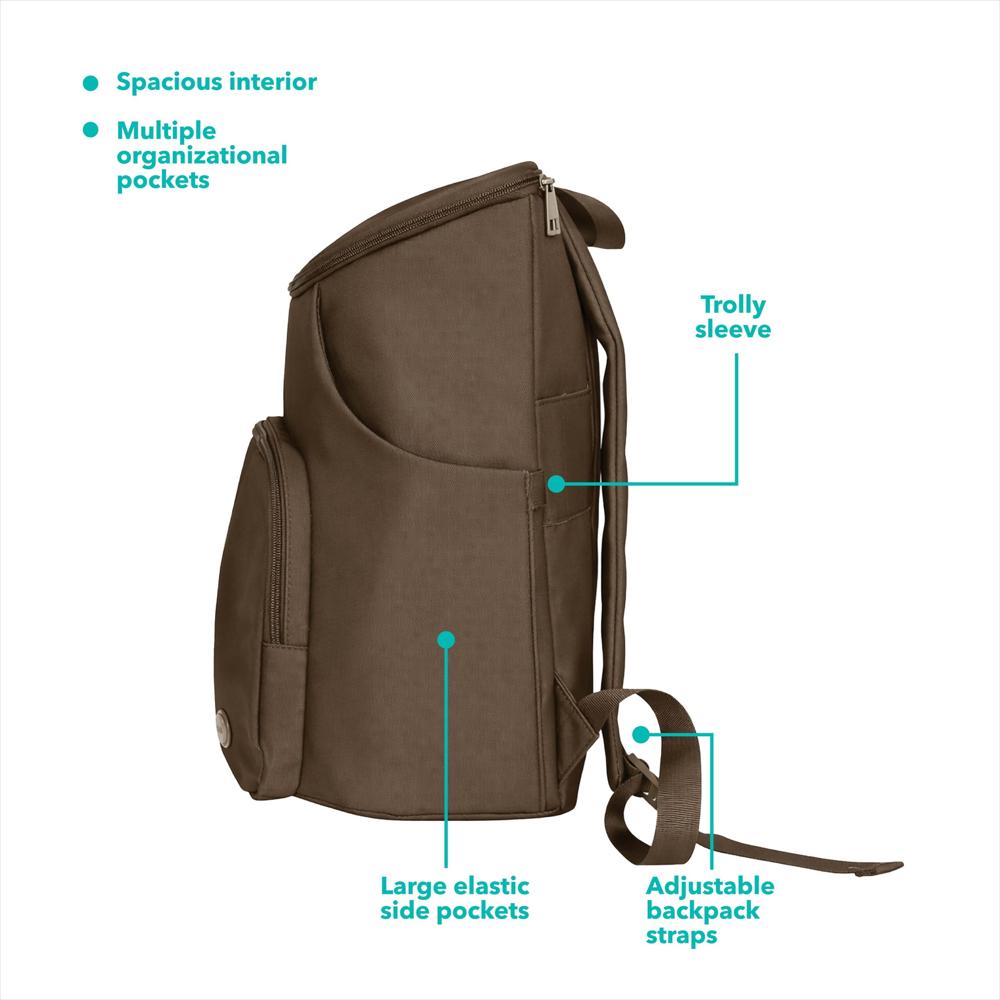 Pañalera Tipo Maleta Ipack Baby Infant Tipo Backpack Mocha img #3