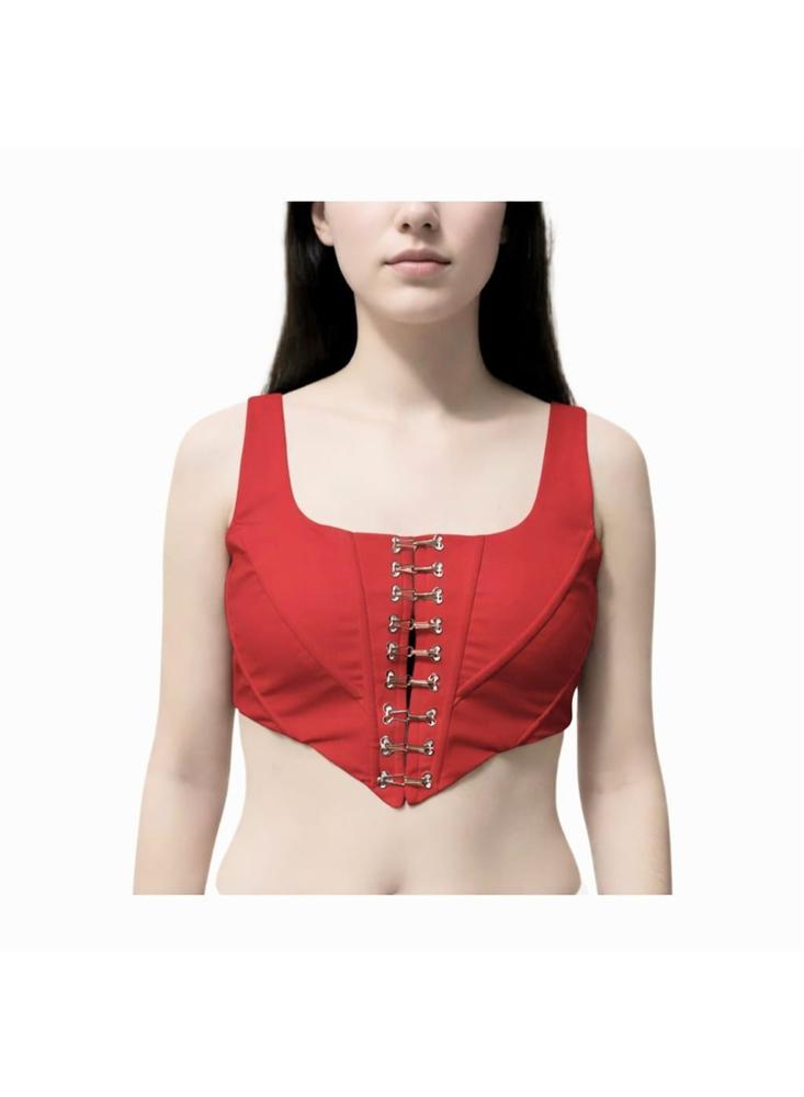 Corset Laufrak Crop Top Con Grapas img #2