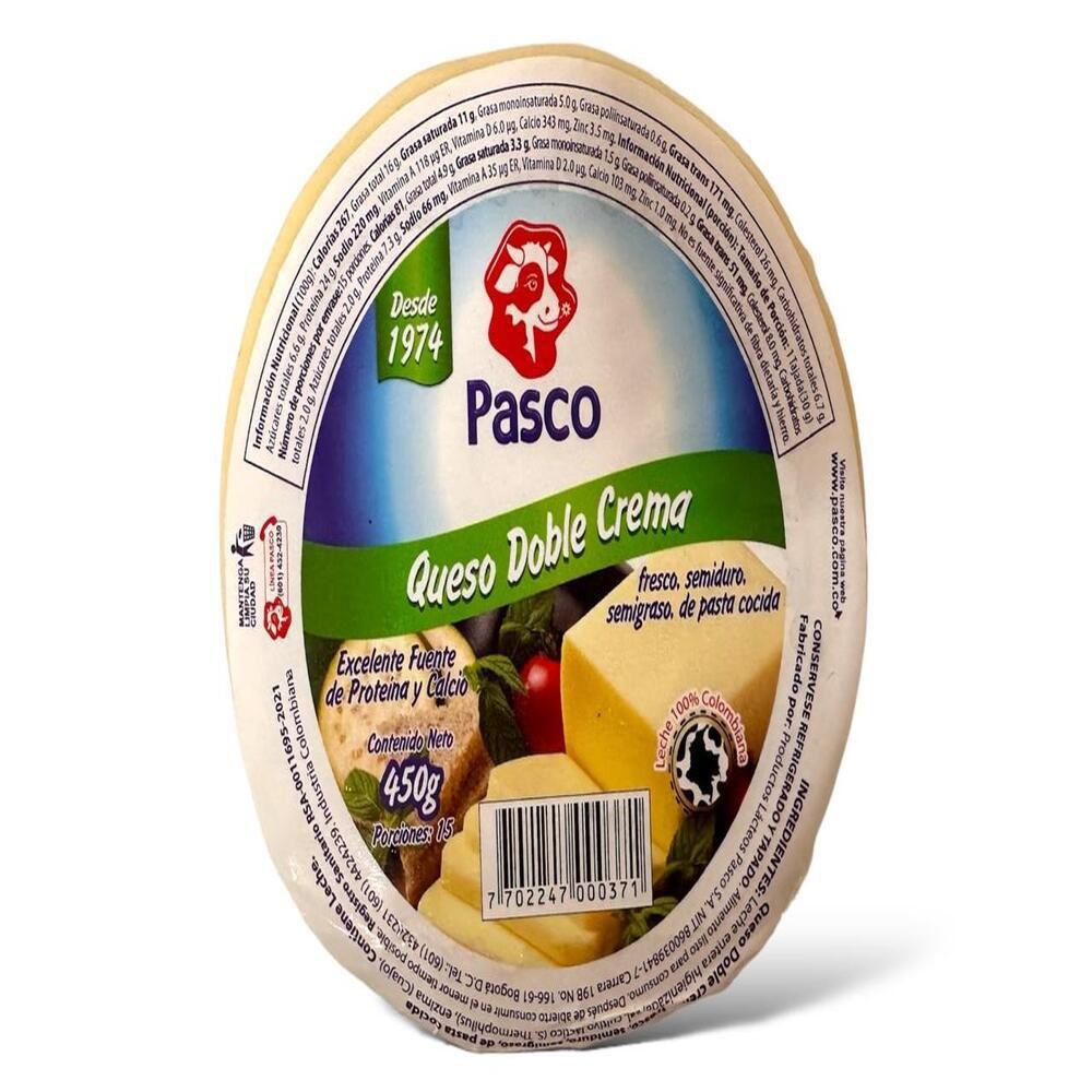Queso PASCO doble crema (450  gr) img #1