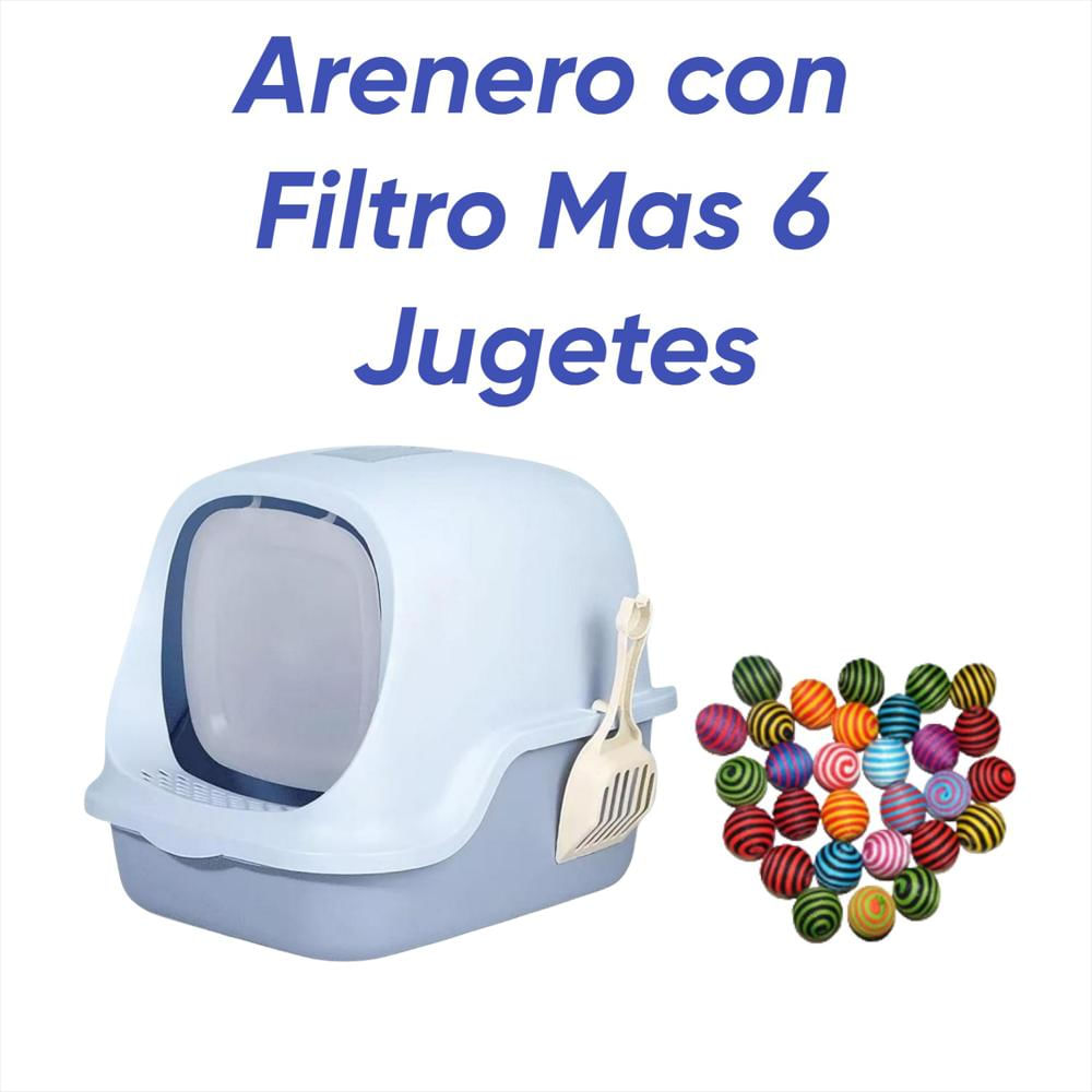 Baño Con Filtro Mas 6 Juguetes Celeste img #3