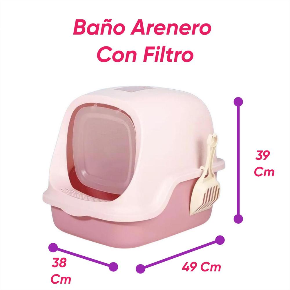 Baño Con Filtro Mas 50 Rollos Rosado img #2