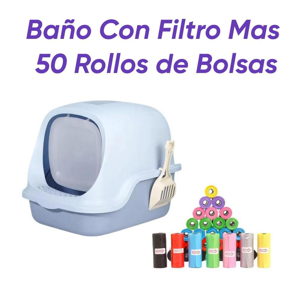 Baño Con Filtro Mas 50 Rollos Celeste img #3