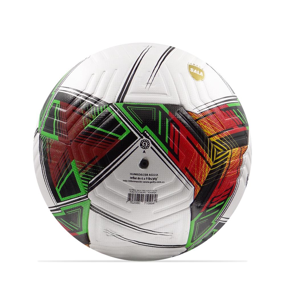 Balon Futbol Sala Pro Golty Elite Dualtech Negro/Naranja img #4