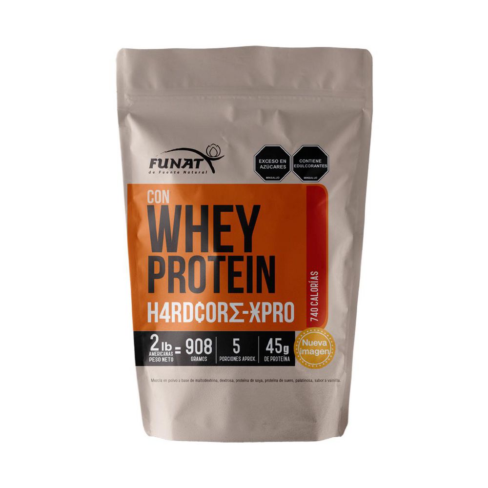 Proteina FUNAT WHEY HARDCORE XPRO VAINILLA (908  gr) img #1