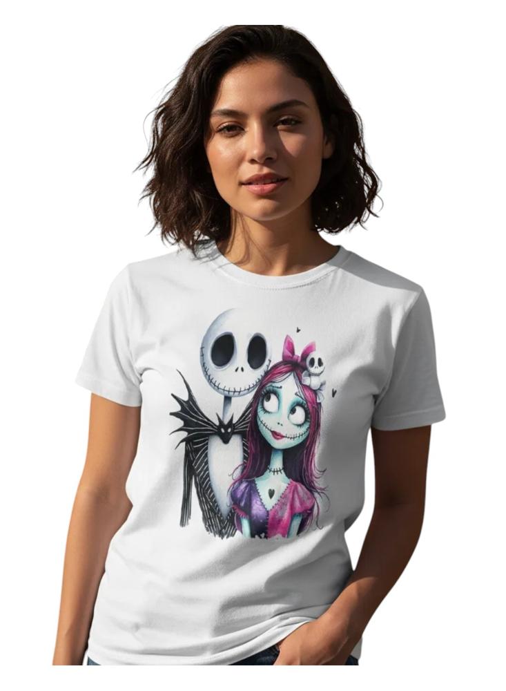 Camiseta Jack Camiseta Para Mujer Estampada Jack Blanca img #1