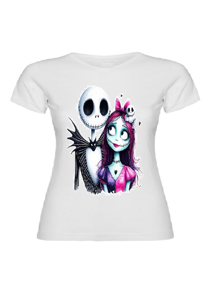 Camiseta Jack Camiseta Para Mujer Estampada Jack Blanca img #2