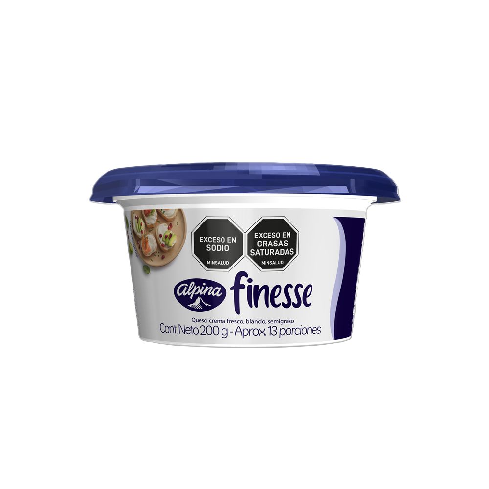 Queso Crema  FINESSE vaso (200  gr) img #1