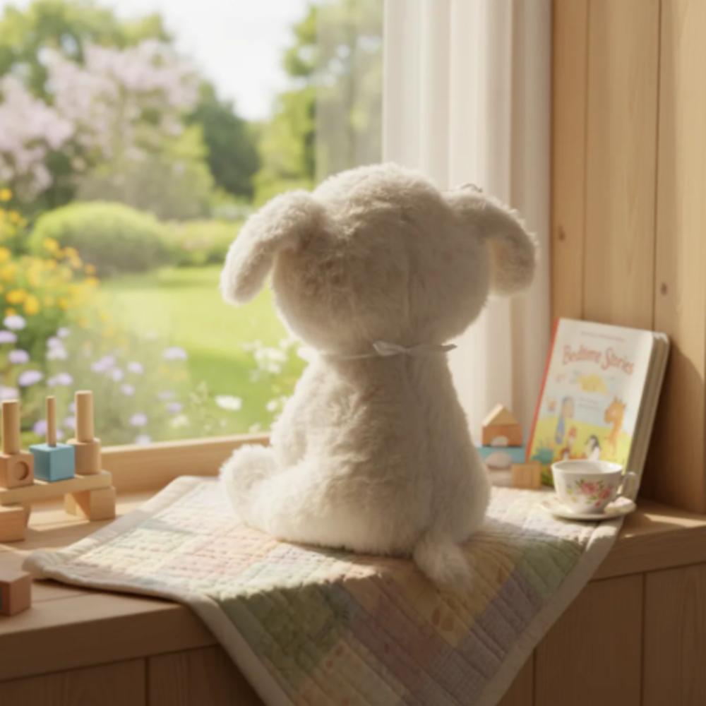 Peluche Suave Y Peludo Tipo Perrito Florecita img #5