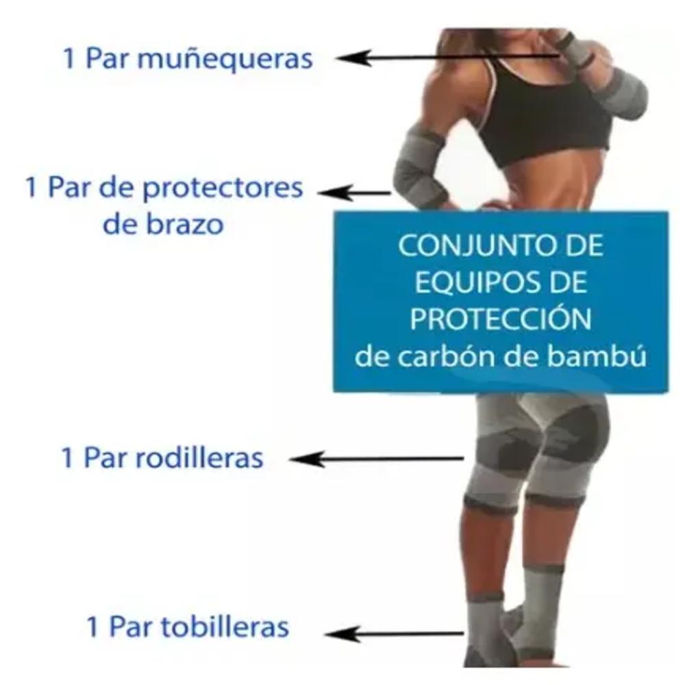 Kit Rodillera Codo Muñeca Tobillo X8 Pcs img #2