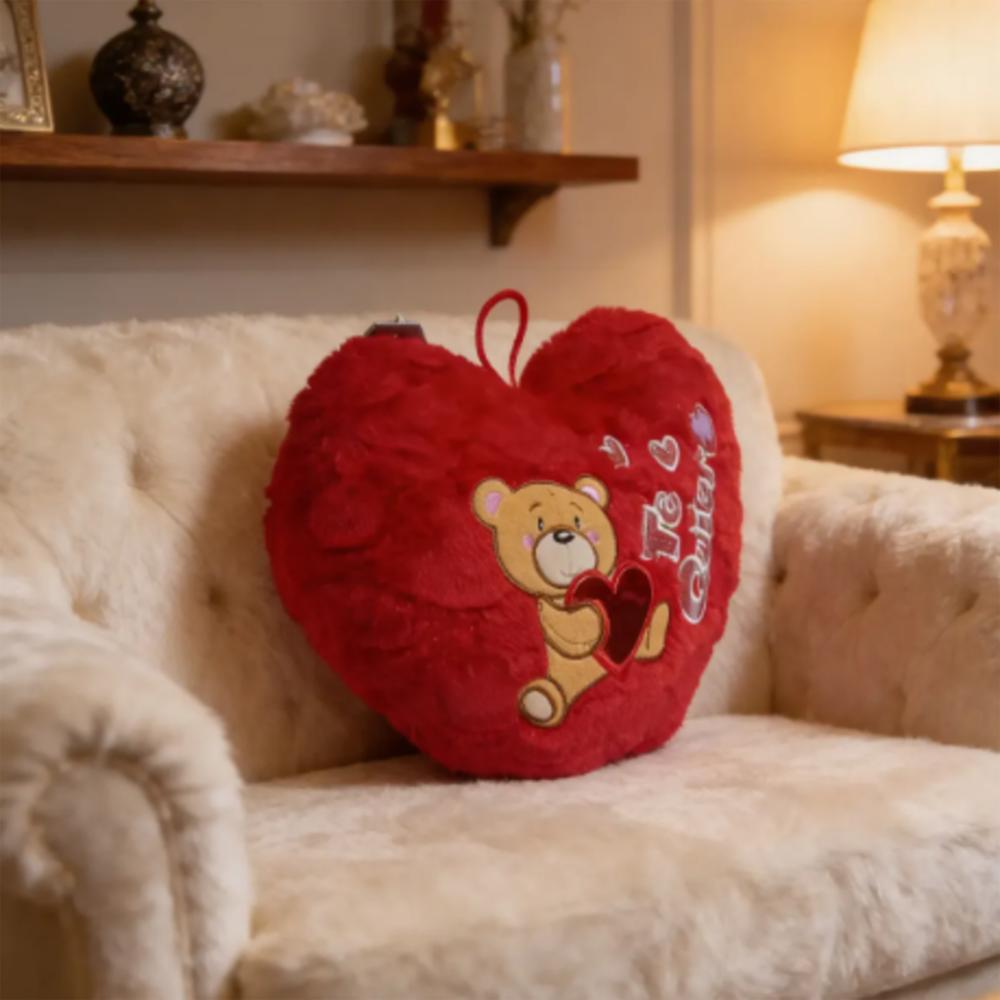 Cojín Corazón Peluche Te Quiero Decorativo Pequeño img #2