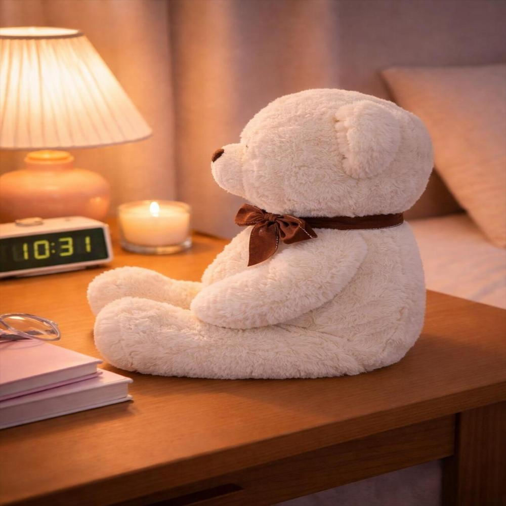 Oso De Peluche Con Corazón I Love You Beige img #3