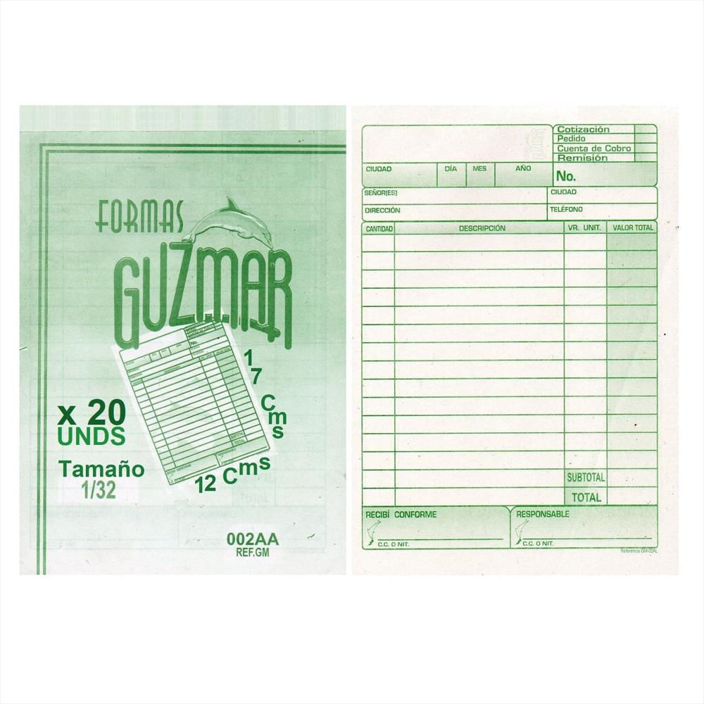 20 Talonarios Pq 60 Hjs Bond Facturero Remision Cotizacion Pedido img #1