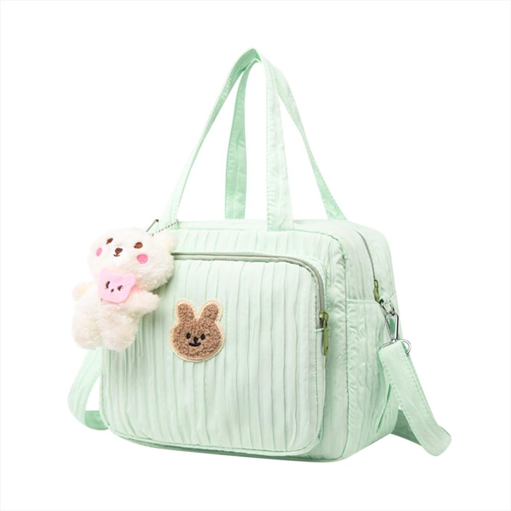 Pañalera Tipo Maleta Multifuncional Tipo Crossbody Para Bebé Verde img #1