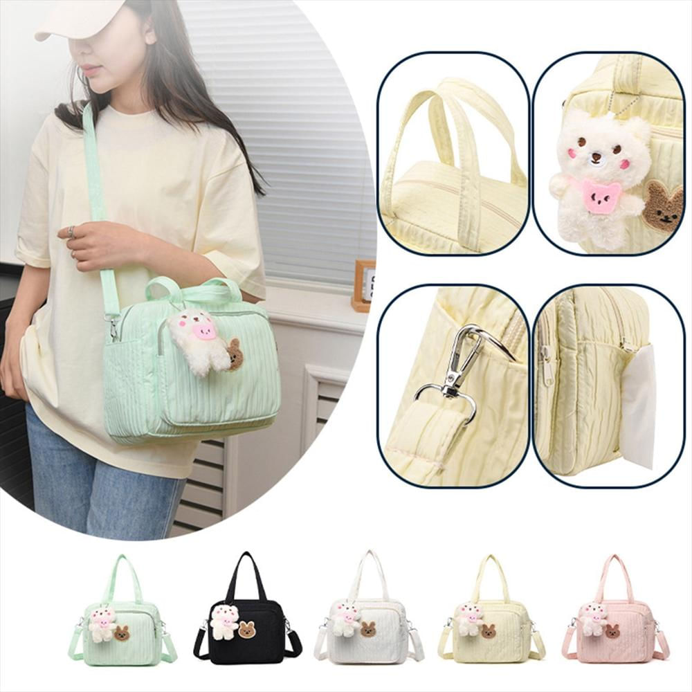 Pañalera Tipo Maleta Multifuncional Tipo Crossbody Para Bebé Verde img #2