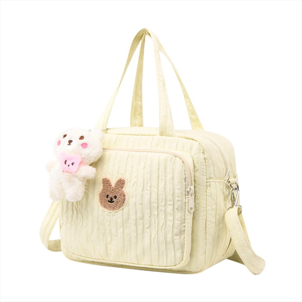 Pañalera Tipo Maleta Multifuncional Tipo Crossbody Para Bebé Amarilla img #1