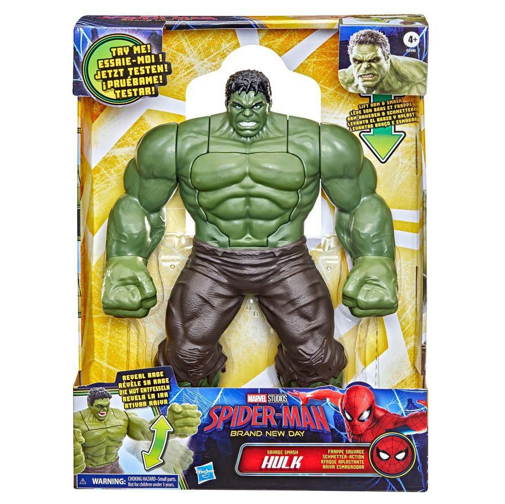 Figura de Acción SPIDERMAN  Ataque Aplastante Hulk img #2