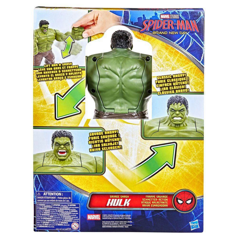 Figura de Acción SPIDERMAN  Ataque Aplastante Hulk img #4