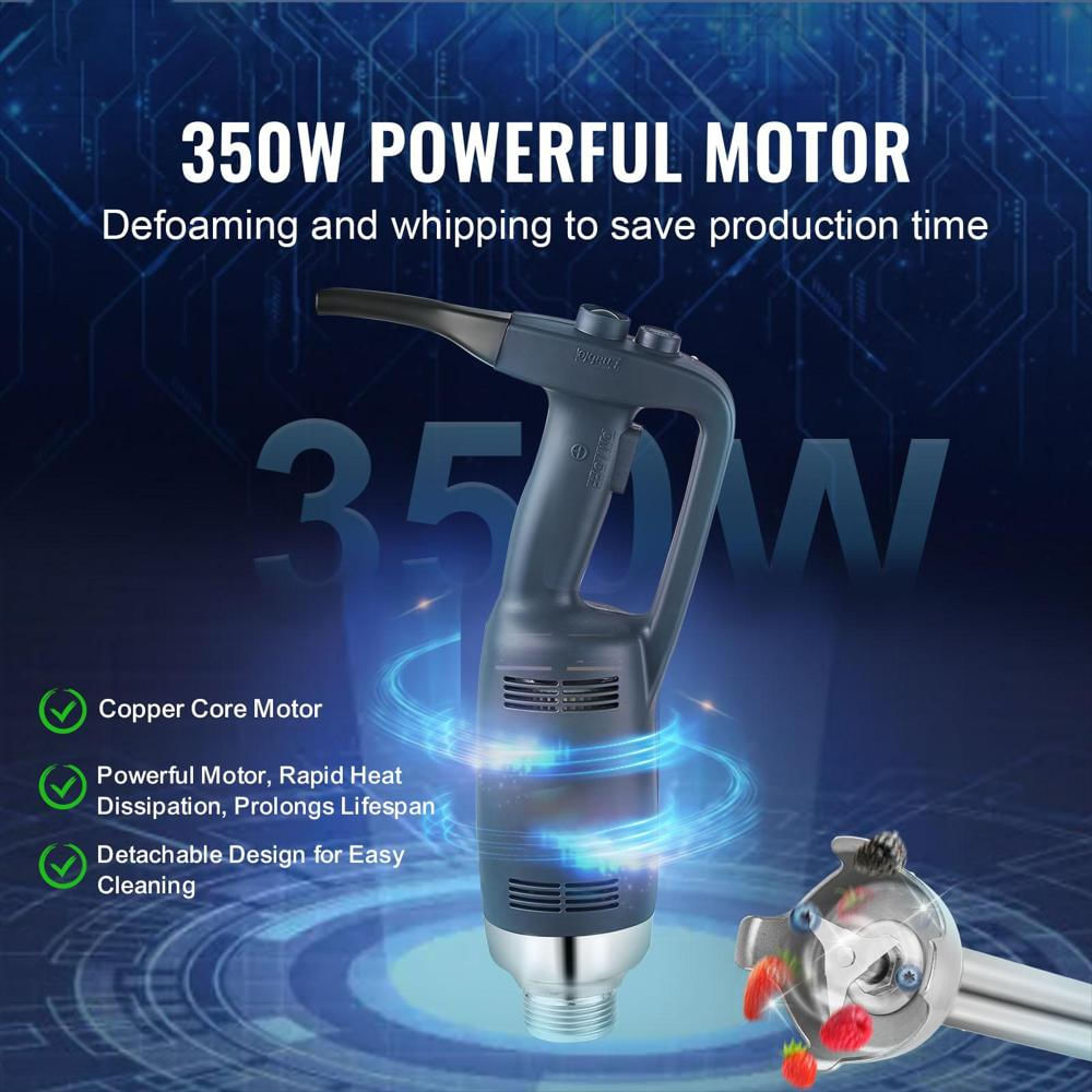 Batidora De Inmersión Comercial 350 W 16 In De Velocidad Variable img #2