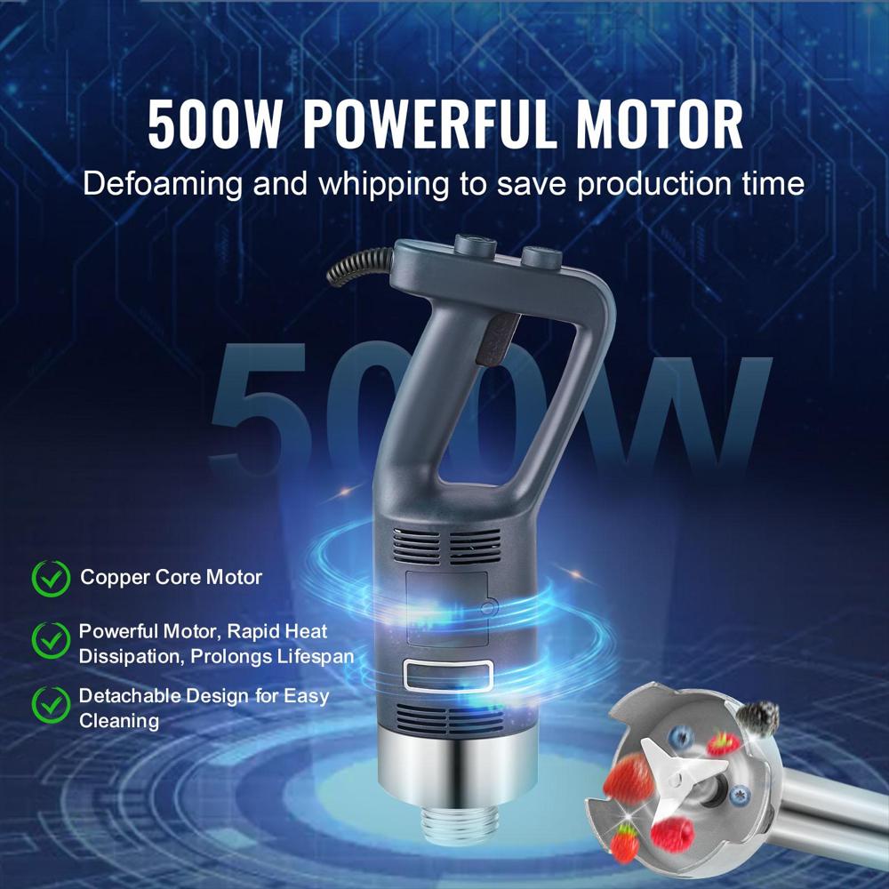 Batidora De Inmersión Comercial 500 W 16 In De Velocidad Variable img #2