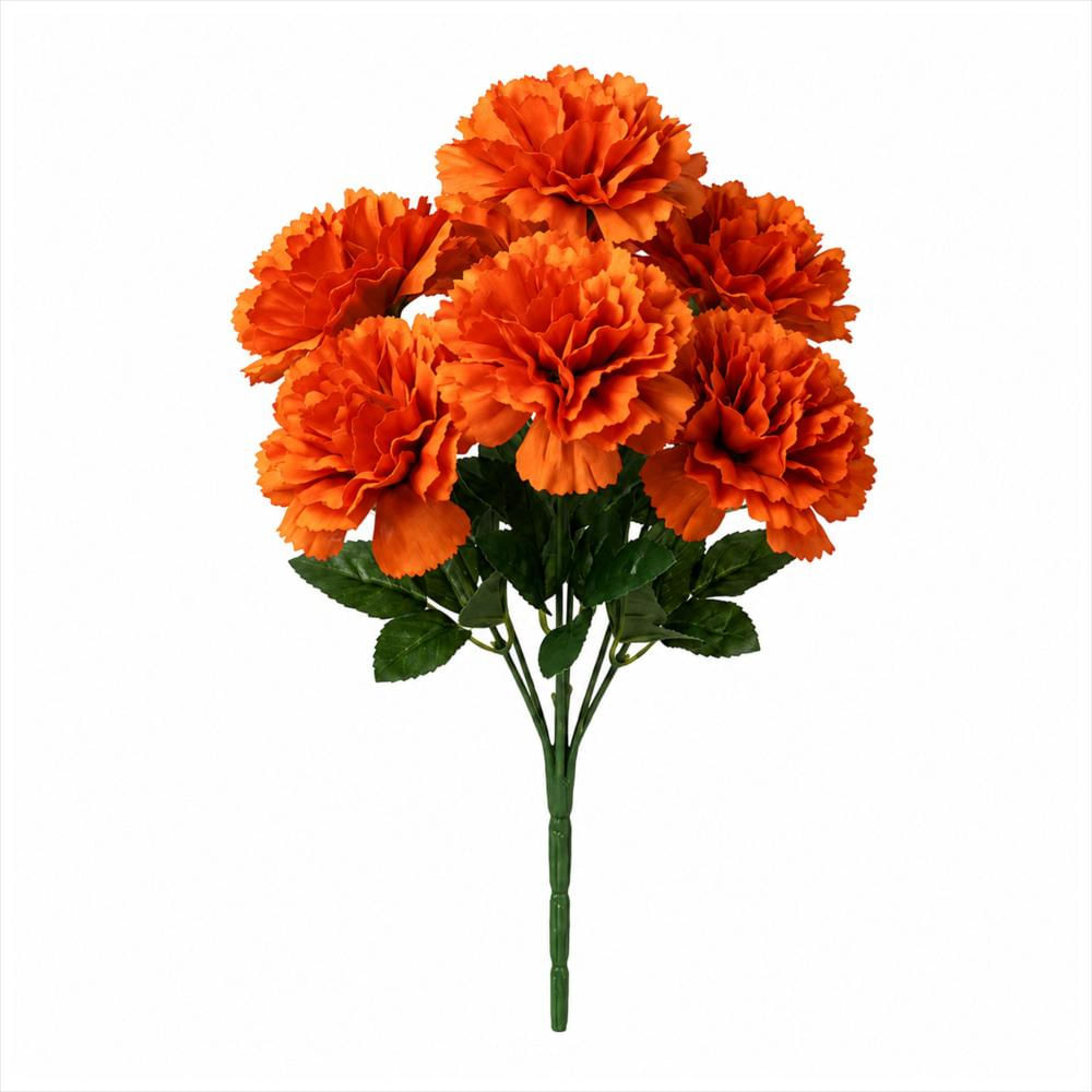 Ramo De Claveles Artificiales Color Naranja img #1