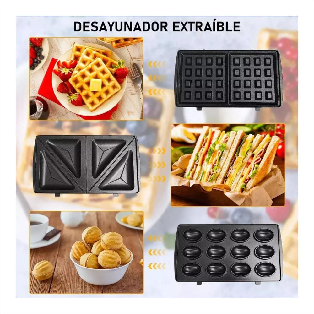 Sanduchera 6 En 1 Moldes Intercambiables img #2