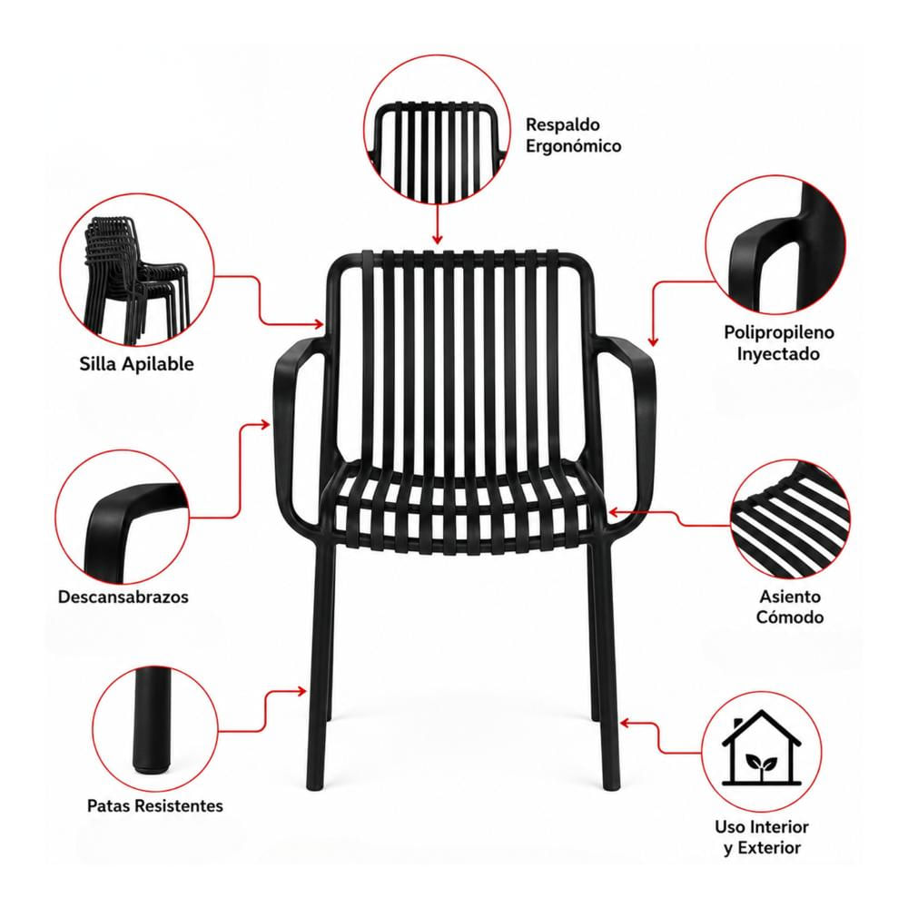 Silla Plastica Sonson img #2