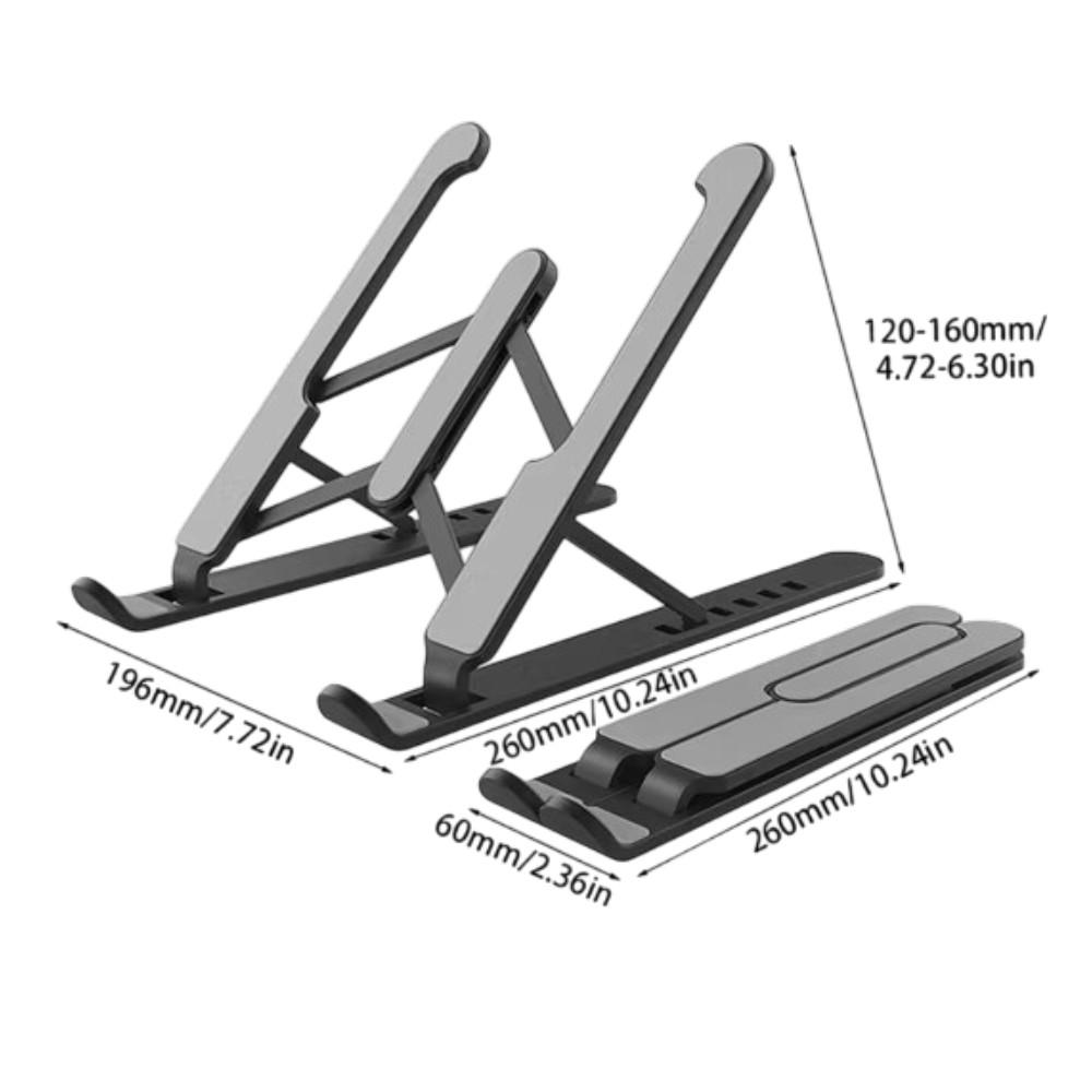 Base Soporte Retractil Ajustable Para Laptop Tablet Y Celular Negro img #10