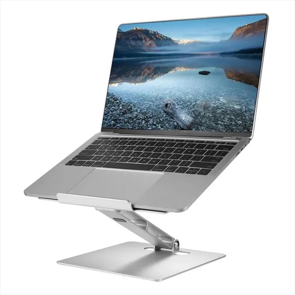 Soporte Base Aluminio Ajustable Para Computador Tablet 1 Brazo Plata img #2