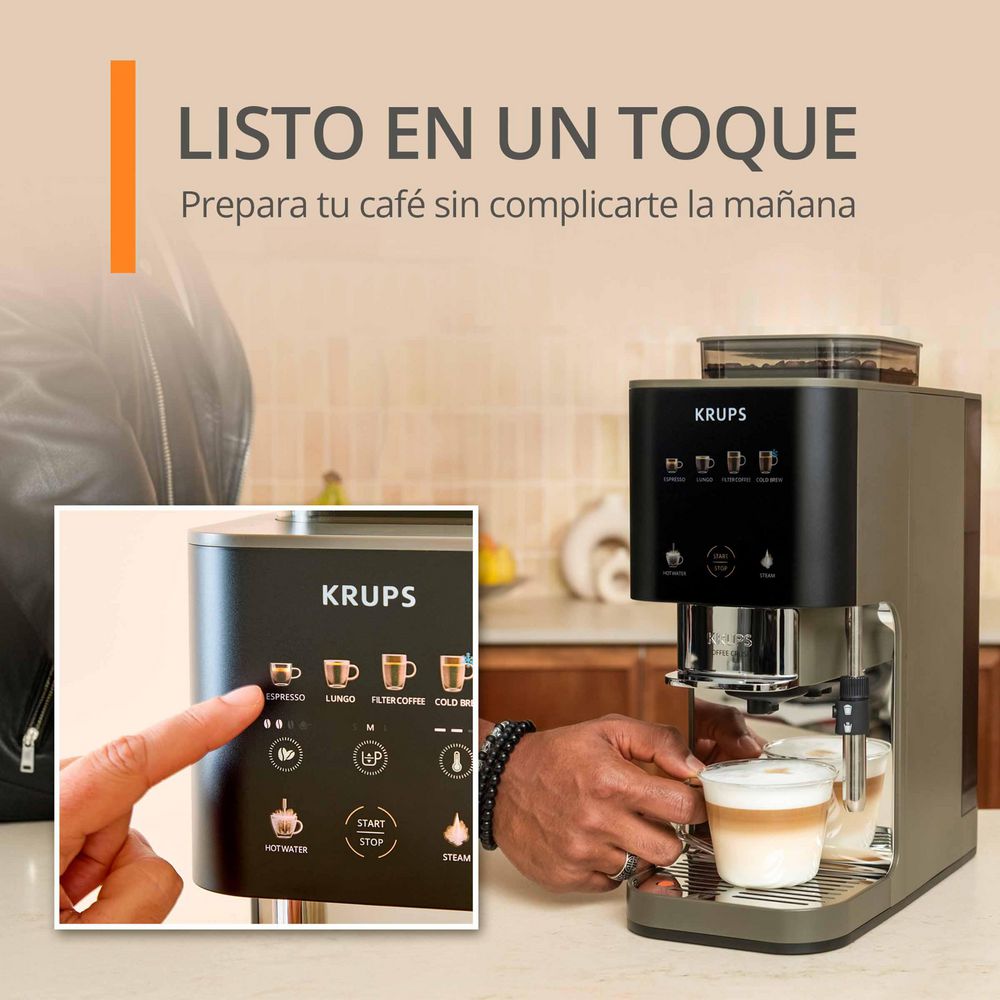 Cafetera automática compacta KRUPS  KRUPS 3 Tazas Gris 8010001512 img #6